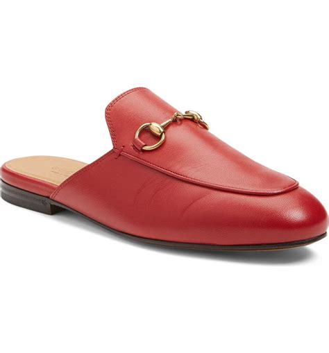 Red Gucci Mule shoes for Women 